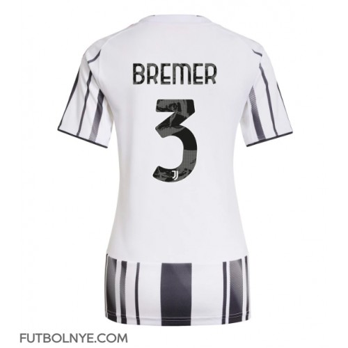 Camiseta Juventus Gleison Bremer #3 Primera Equipación para mujer 2025-26 manga corta